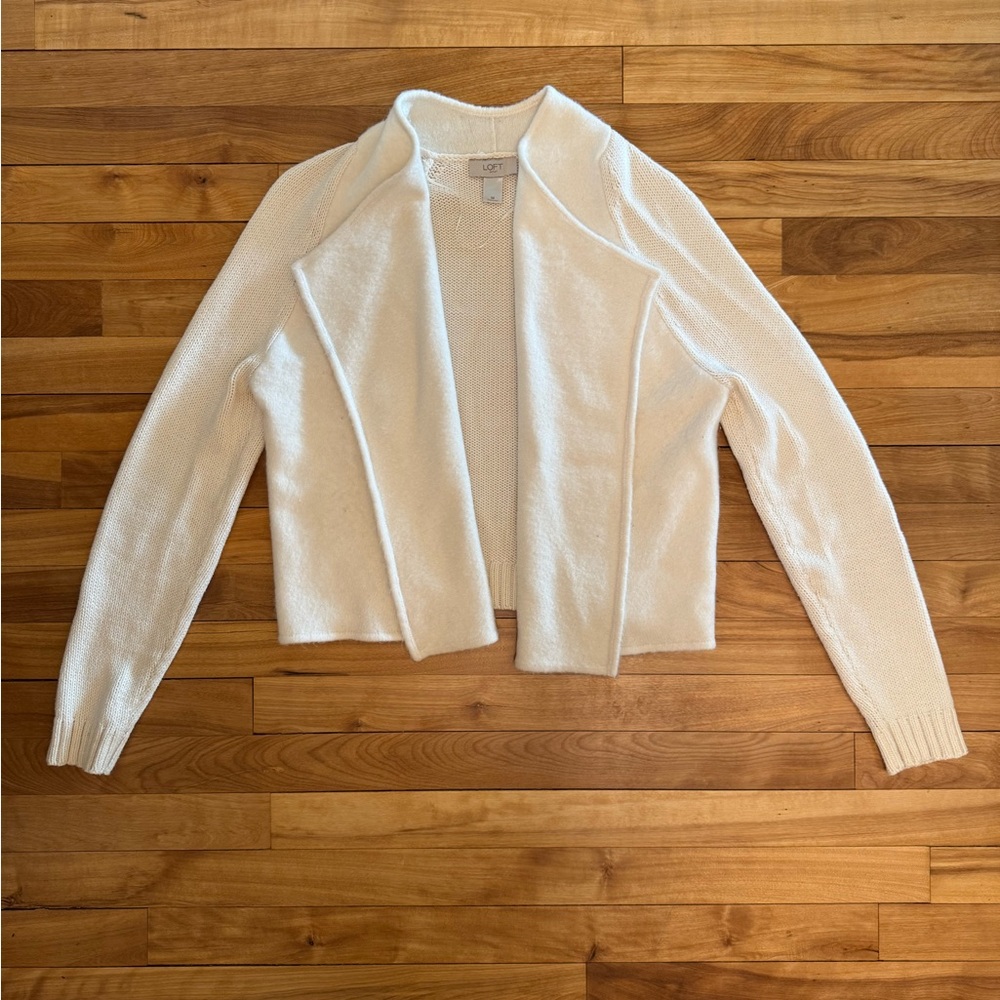 Cozy Open-Front Women's Sweater Cardigan - Cream